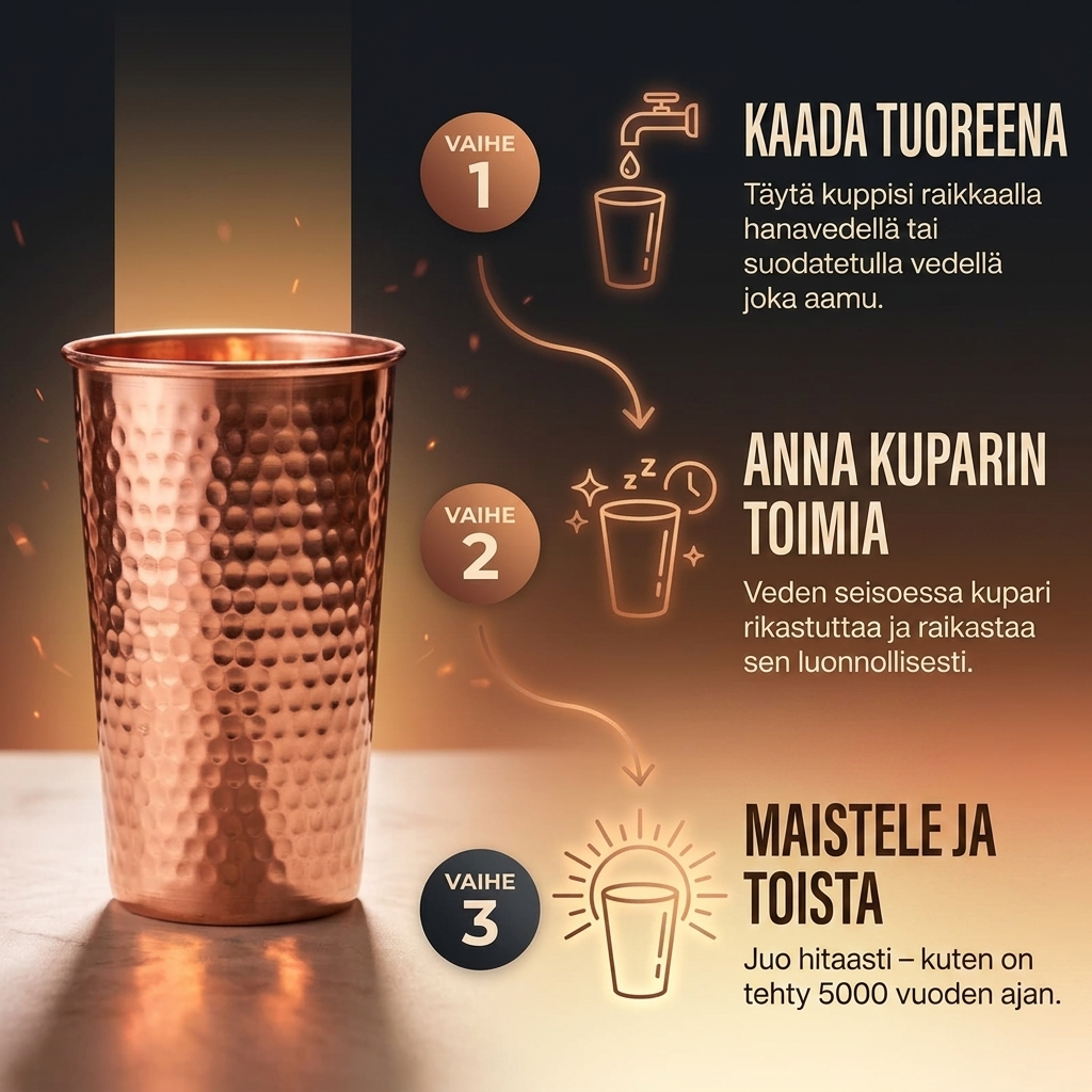Puhdas kuparikuppi