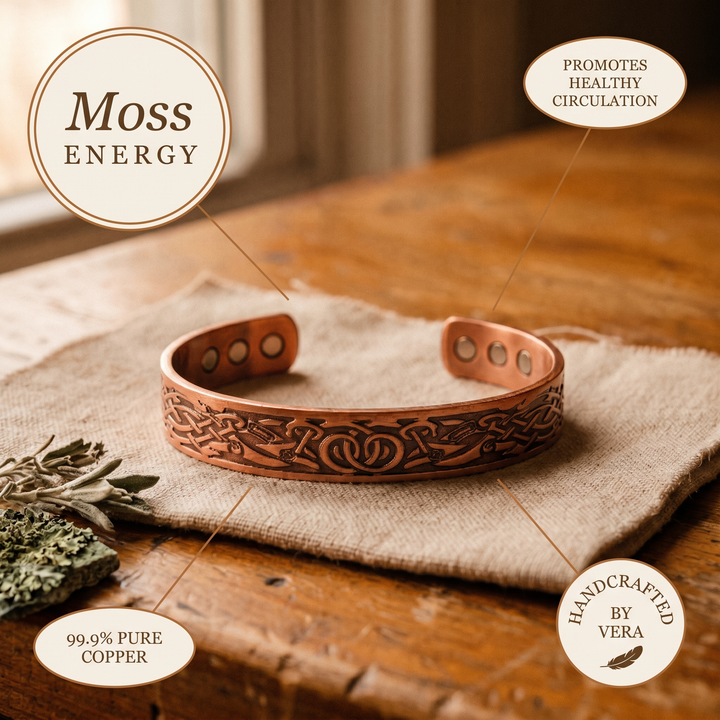 Moss Magneettinen Kupari Rannekoru